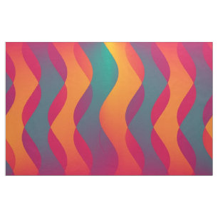 Soft Waves colored + your ideas Fabric