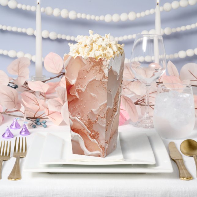 Soft Waves & Golden Lines Favor Boxes (Wedding)