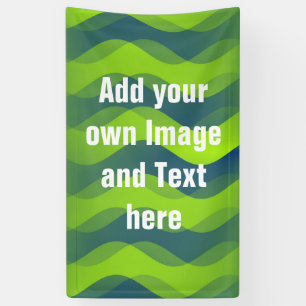 Soft Waves gradients green blue + your ideas Banner