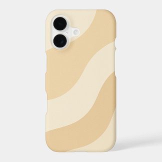 Soft Waves – Minimal Beige Abstract Pattern iPhone 17 Case