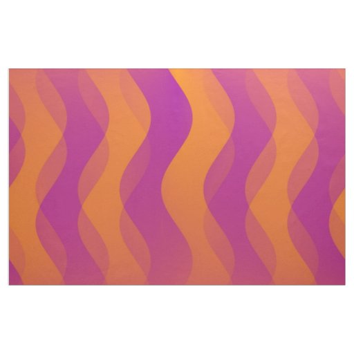 Soft Waves orange magenta + your ideas Fabric