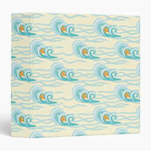 Soft Waves Pattern 3 Ring Binder