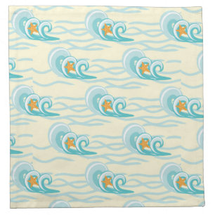 Soft Waves Pattern Cloth Napkin