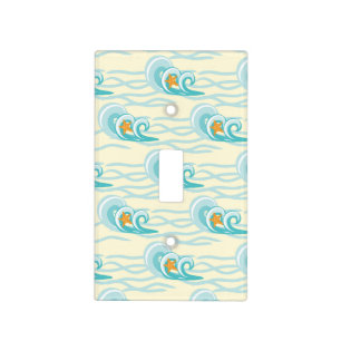 Soft Waves Pattern Light Switch Cover