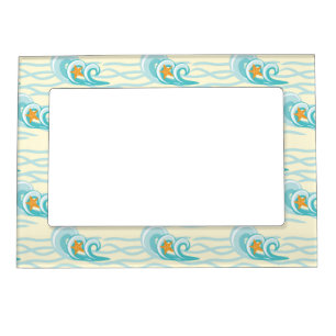 Soft Waves Pattern Magnetic Photo Frame