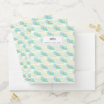 Soft Waves Pattern Pocket Folder