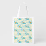 Soft Waves Pattern Reusable Grocery Bag