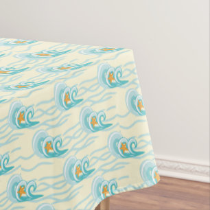 Soft Waves Pattern Tablecloth
