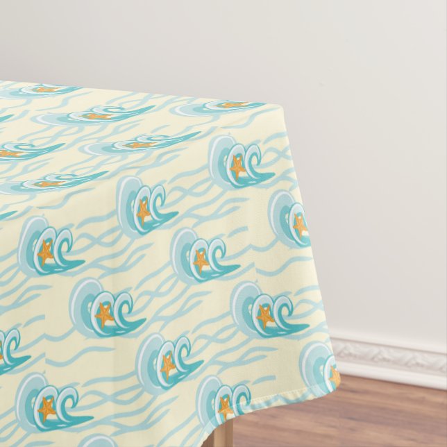Soft Waves Pattern Tablecloth (In Situ)