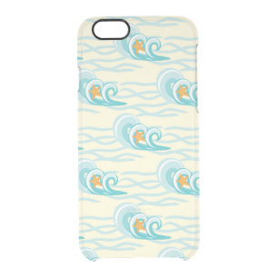 Soft Waves Pattern Clear iPhone 6/6S Case