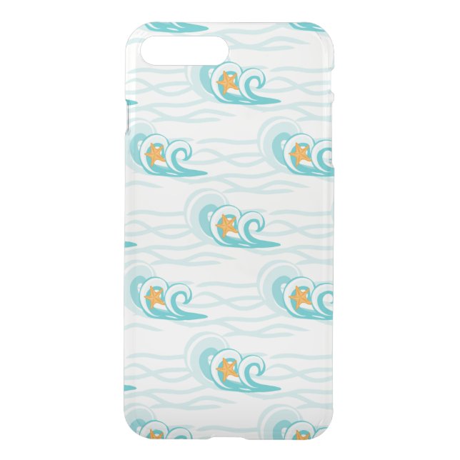 Soft Waves Pattern Uncommon iPhone Case (Back)