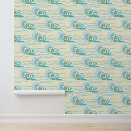 Soft Waves Pattern Wallpaper