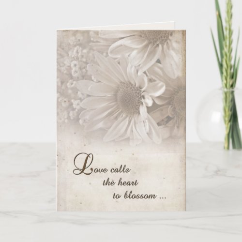 Soft Wedding Daisies Card