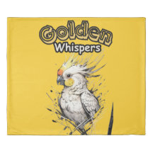 Soft Whispers | Watercolor Cockatiel Design