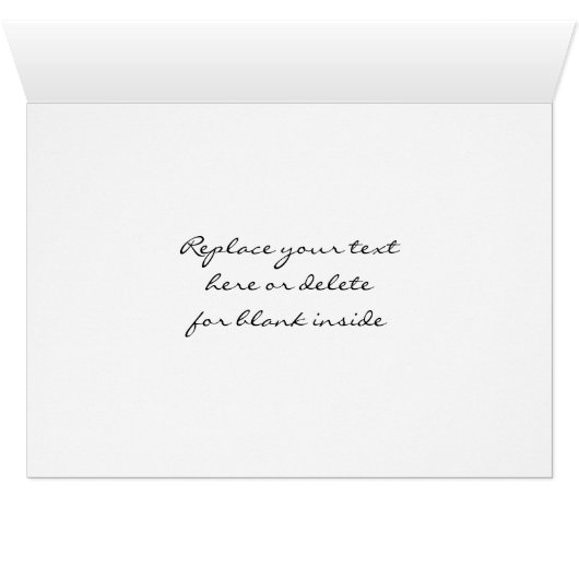 Soft White Clematis Floral Thank You Card (Inside Horizontal (Bottom))