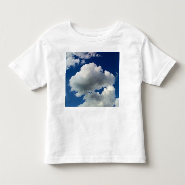 Soft white clouds toddler t-shirt (Front)