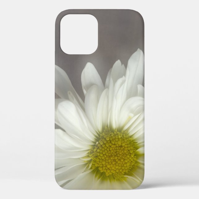 Soft White Daisy on Gray Case-Mate iPhone Case (Back)