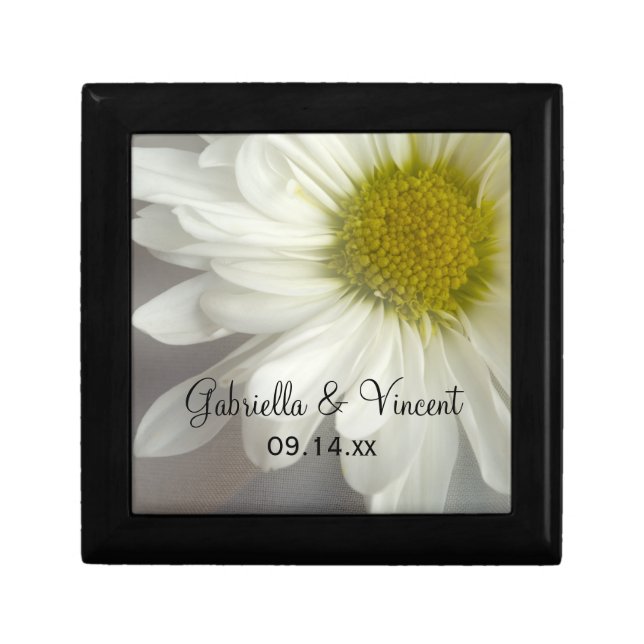 Soft White Daisy Wedding Gift Box (Front)
