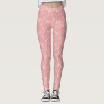 Soft White Flourish Design Pattern Leggings<br><div class="desc">Soft White Flourish Design Pattern Leggings Fun workout leggings for women. Show off your unique and personal style when you work out at the gym, relax and exercise at yoga class, or are jogging or running. Look cute and hip while being active and staying fit while wearing these cool leggings....</div>