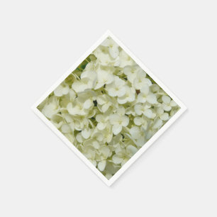 Soft White Hydrangea Napkins