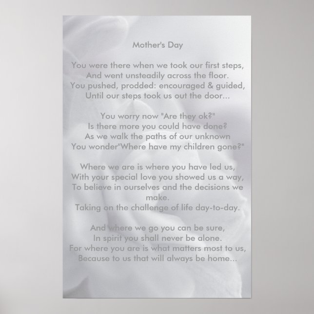 Soft white petals ... poster (Front)