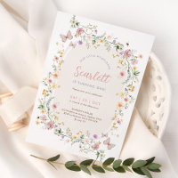 Soft Wildflower Butterfly Girl Birthday Party