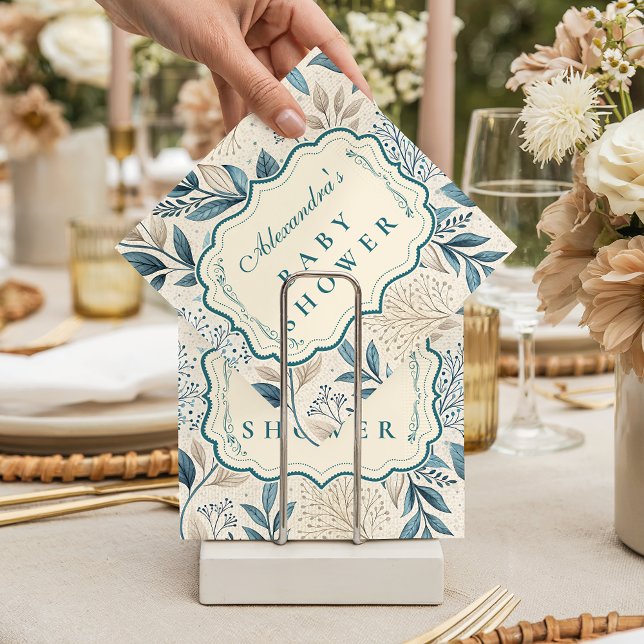 Soft Wildflower Cottage Baby Shower Napkins (Creator Uploaded)