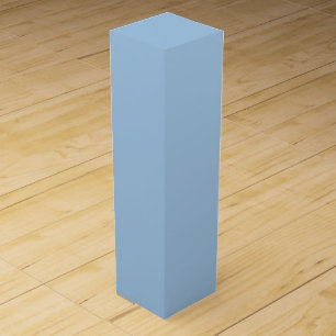 Soft Winter Blue Solid Wine Box