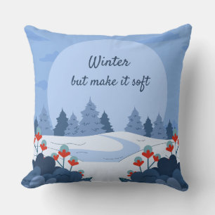Soft Winter Collection — Calm, Cozy & Timeless Throw Pillow