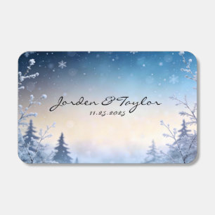Soft Winter Daydream Wedding Favor Matches