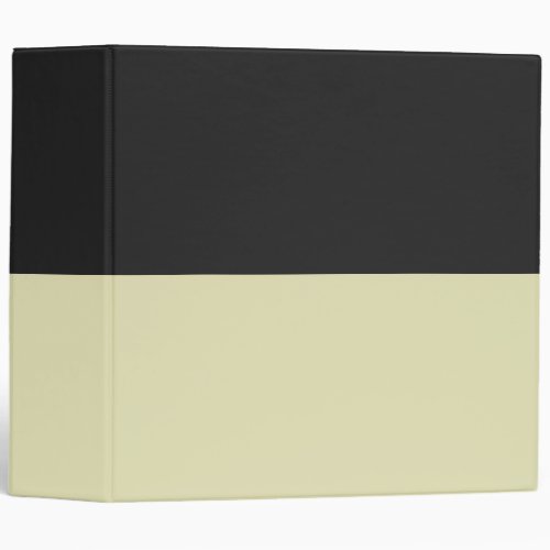 Soft Yellow and Gray Simple Extra Wide Stripes 3 Ring Binder