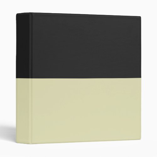 Soft Yellow and Gray Simple Extra Wide Stripes 3 Ring Binder