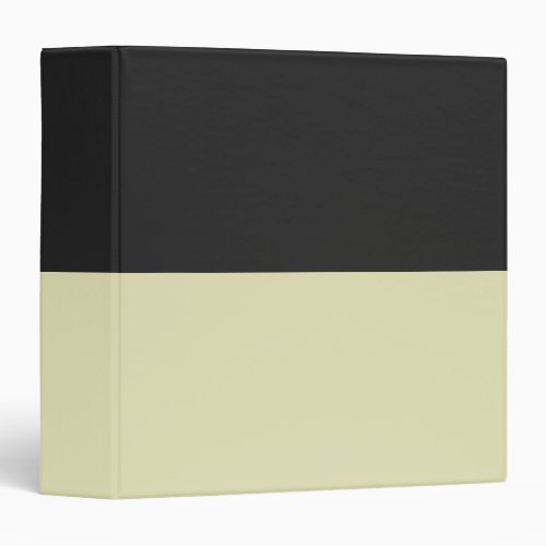 Soft Yellow and Gray Simple Extra Wide Stripes 3 Ring Binder