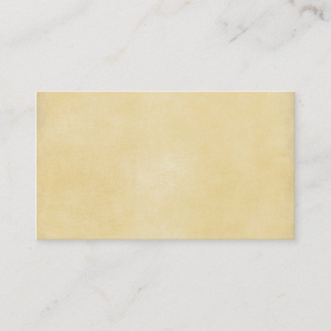 Soft Yellow Background Business Card (Front)