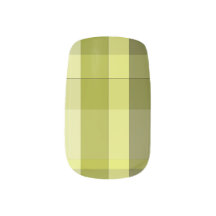 Soft Yellow Blended Plaid Nail Art Decals