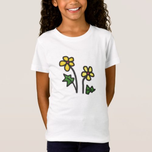 Soft Yellow Flower T_Shirt