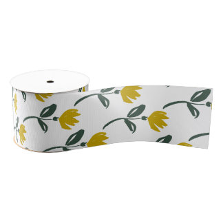 Soft Yellow Flowers Ribbon