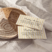 Soft Yellow Stripes Bridal Shower