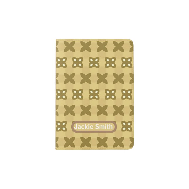 Soft Yellow Sunny Butterbloom  Passport Holder (Front)