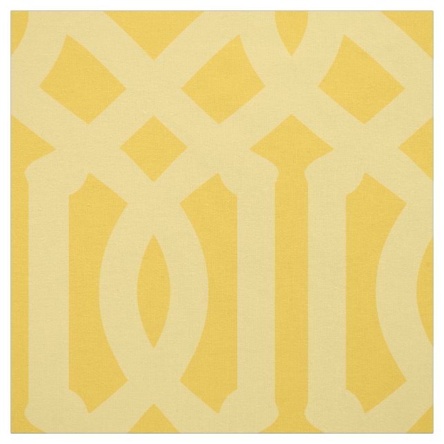 Soft Yellow Trellis Large Scale Fabric (Swatch)