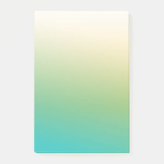 Soft yellowish-green post-it notes