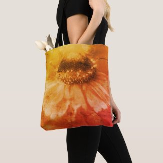 Soft Zinnia Daisy Flower In Sepia Vintage
