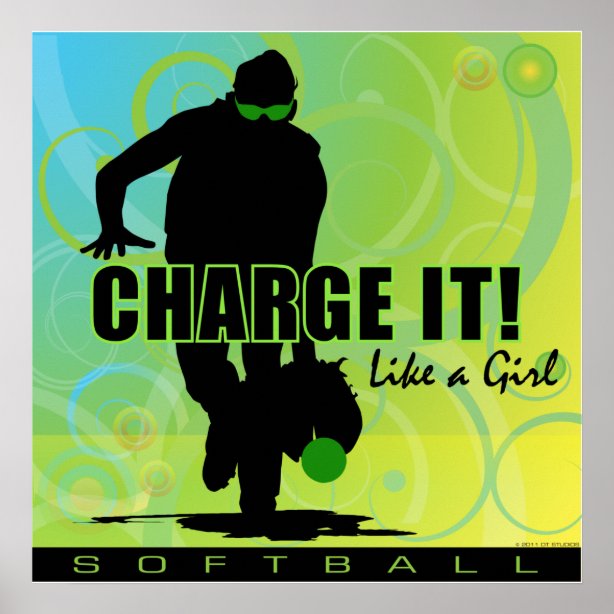 Softball Posters & Prints Zazzle