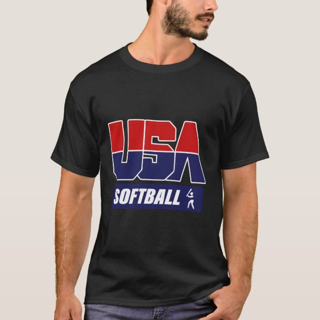 Softball 2021 Usa T-Shirt (Front)
