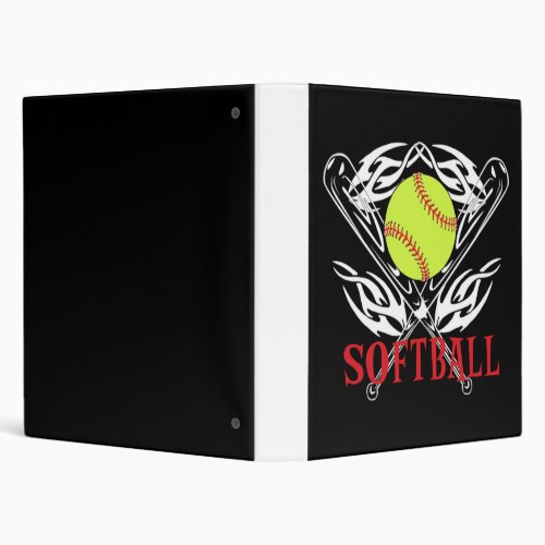 Softball 3 Ring Binder