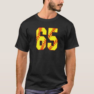 Softball 65 Fast Pitch Love Softball Mom Favorite  T-Shirt