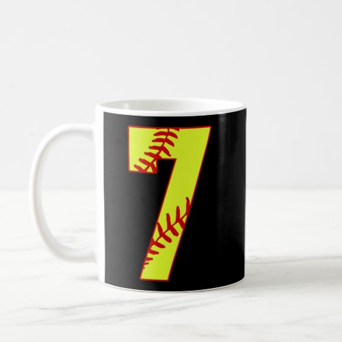 Softball 7 Fast Pitch Love Softball Mom Favorite P Coffee Mug