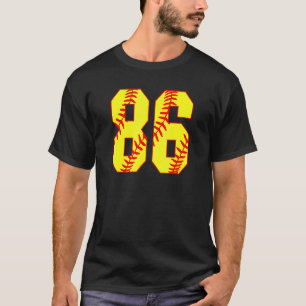 Softball 86 Fast Pitch Love Softball Mom Favorite  T-Shirt