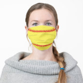 Softball Adult Cloth Face Mask (Worn)