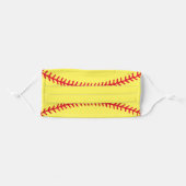 Softball Adult Cloth Face Mask (Front, Folded)